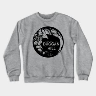 Duggan Hill - White on Black Crewneck Sweatshirt